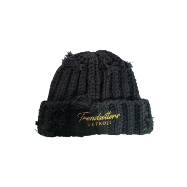 Handmade Knit Beanie - Black